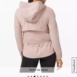 Lululemon pack it up jacket size 12 Smokey blush